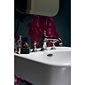 Arcade 600mm Basin and Stand with Glass Shelf - Various Tap Hole Options  Profile Large Image