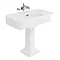 Arcade 900mm Basin and Pedestal - Various Tap Hole Options Large Image