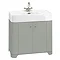 Arcade 900mm Floor Standing Vanity Unit and Basin - Dark Olive - Various Tap Hole Options Large Imag