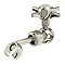 Arcade Adjustable Shower Handset Bracket - Nickel Large Image