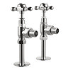 Arcade Angled Radiator Valves - Chrome Large Image
