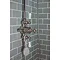 Arcade Avon Thermostatic Two Outlet Exposed Shower Valve, Rigid Riser & Kit with Fixed Head - Nickel  Standard Large Image
