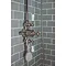 Arcade Avon Thermostatic Two Outlet Exposed Shower Valve, Rigid Riser & Kit with Fixed Head - Nickel Standard Large Image