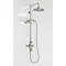 Arcade Avon Thermostatic Two Outlet Exposed Shower Valve, Rigid Riser & Kit with Fixed Head - Nickel