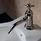 Arcade Bidet Mixer with Pop-up Waste - Nickel - Various Tap Head Options  Profile Large Image