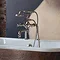 Arcade Deck Mounted Bath Shower Mixer - Nickel - Various Tap Head Options Profile Large Image