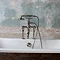 Arcade Deck Mounted Bath Shower Mixer - Nickel - Various Tap Head Options  Standard Large Image