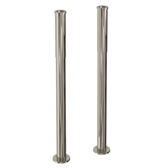 Arcade Decorative Bath Pipe Shrouds - Nickel Large Image