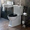 Arcade Freestanding Toilet Roll & Brush Holder - Chrome  Profile Large Image