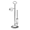 Arcade Freestanding Toilet Roll & Brush Holder - Chrome Large Image