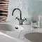 Arcade Highneck Monobloc Basin Mixer Tap - Nickel - Various Tap Head Options Standard Large Image