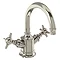 Arcade Highneck Monobloc Basin Mixer Tap - Nickel - Various Tap Head Options Large Image