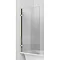 Arcade Hinged Bath Screen - Nickel - ARC45 Large Image