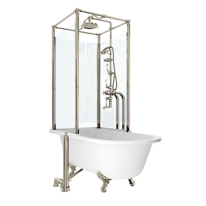 Arcade Royal Freestanding Over Bath Shower Temple - Left Hand Option Large Image