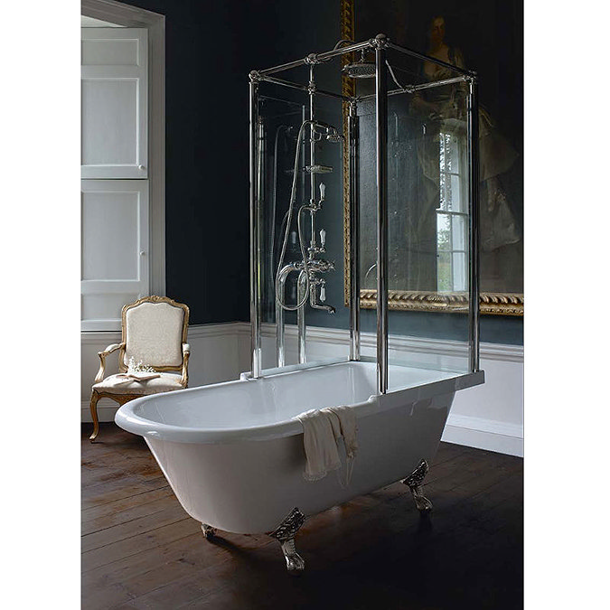 Arcade Royal Freestanding Over Bath Shower Temple - Right Hand Option In Bathroom Large Image