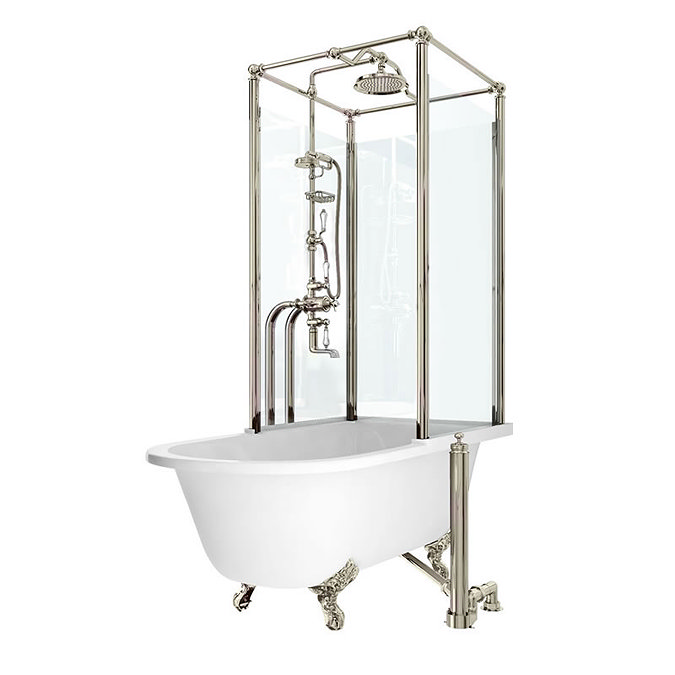 Arcade Royal Freestanding Over Bath Shower Temple - Right Hand Option Large Image