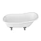 Arcade Sackville Natural Stone Bath with Traditional Legs - 1690 x 750mm Feature Large Image