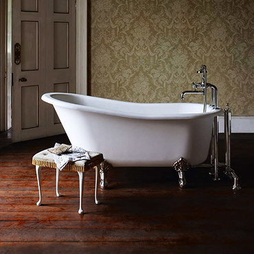 Arcade Sackville Natural Stone Bath with Traditional Legs - 1690 x 750mm Profile Large Image