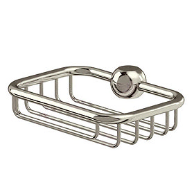 Arcade Soap Basket for Vertical Riser - Nickel Large Image