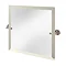 Arcade Square Swivel Mirror with Nickel Plated Brass Wall Mounts Large Image