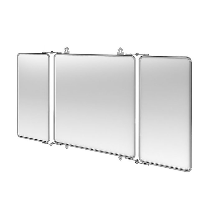 Arcade Three Fold Bathroom Mirror - Chrome - ARCA45-CHR Large Image