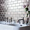 Arcade Three Hole Deck Mounted Basin Mixer - Nickel - Various Tap Head Options Profile Large Image