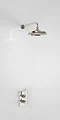 Arcade Trent Concealed Thermostatic Valve with Straight Arm & 9" Rose - Nickel Large Image