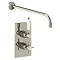 Arcade Trent Single Outlet Concealed Shower Valve with Fixed Shower Arm - Nickel - ARC73 Large Image