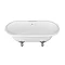 Arcade Vigo Freestanding Natural Stone Bath with Traditional Legs - 1690 x 800mm Feature Large Image