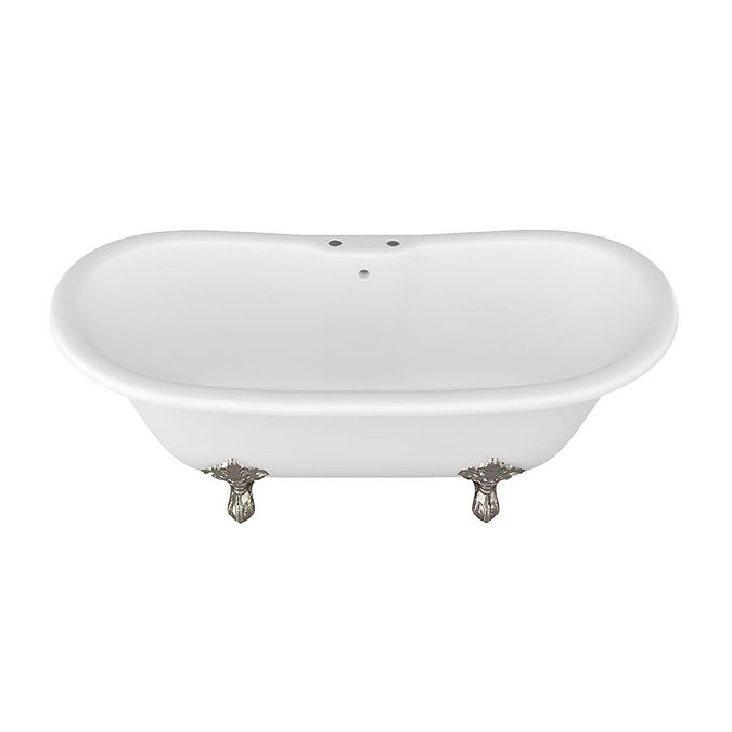 Arcade Vine Freestanding Natural Stone Bath with Traditional Legs - 1690 x 800mm Feature Large Image