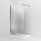 Arcade Walk In Shower Screen - Nickel - 3 x Size Options Large Image