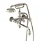 Arcade Wall Mounted Bath Shower Mixer - Nickel - Various Tap Head Options Large Image