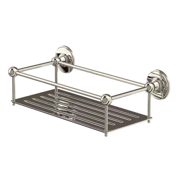 Arcade Wall Mounted Deep Rectangular Basket - Nickel Large Image