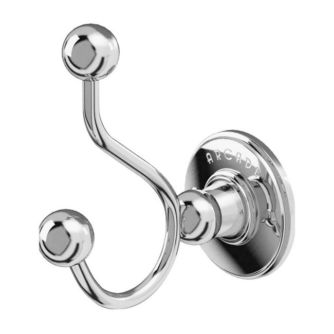 Arcade Wall Mounted Double Robe Hook - Chrome - ARCA4-CHR Large Image