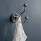 Arcade Wall Mounted Double Robe Hook - Nickel Profile Large Image