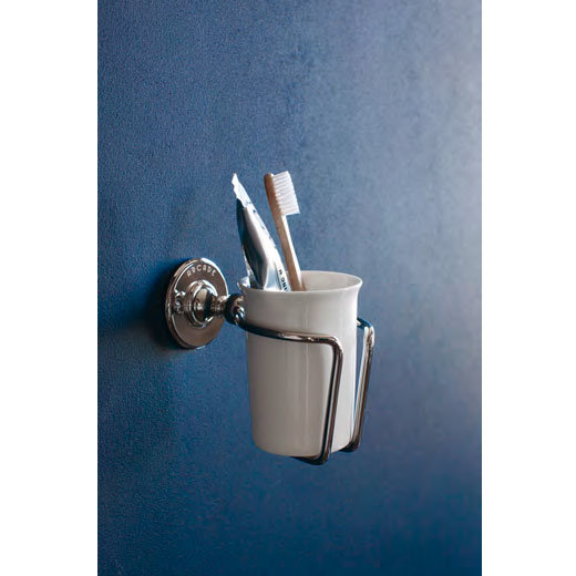 Arcade Wall Mounted Tumbler & Holder - Nickel Profile Large Image