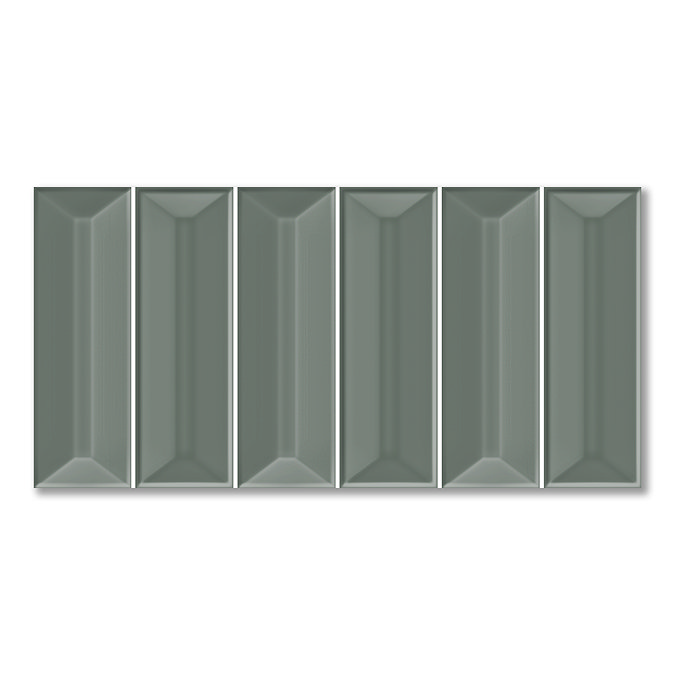 Arcane Metro Gloss Green Wall Tiles - 150 x 300mm