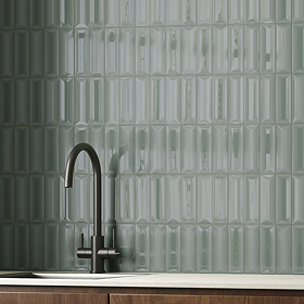 Arcane Metro Gloss Green Wall Tiles - 150 x 300mm