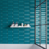 Arcane Metro Gloss Teal Wall Tiles - 150 x 300mm