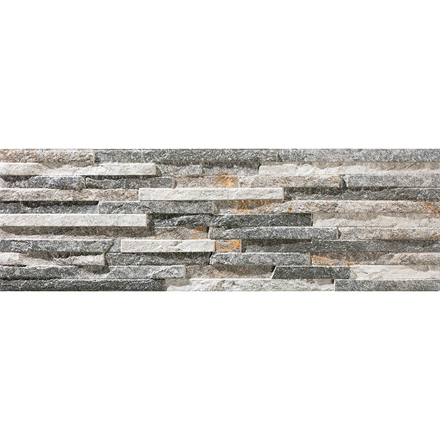 Arenzo Grey Stone Effect Split Face Tiles - 170 x 520mm  Profile Large Image