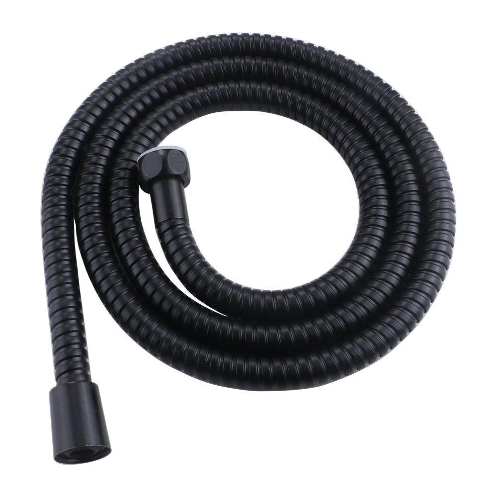 1.5m Shower Hose Matt Black Arezzo Victorian Plumbing