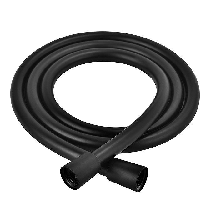 Arezzo 1.75m Smooth Shower Hose Matt Black Large Image