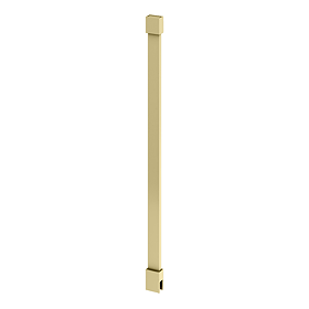 Arezzo 10mm Glass Wet Room Ceiling Support Arm Brushed Brass