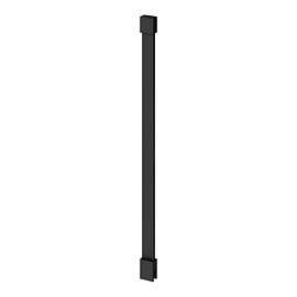 Arezzo 10mm Glass Wet Room Ceiling Support Arm Matt Black