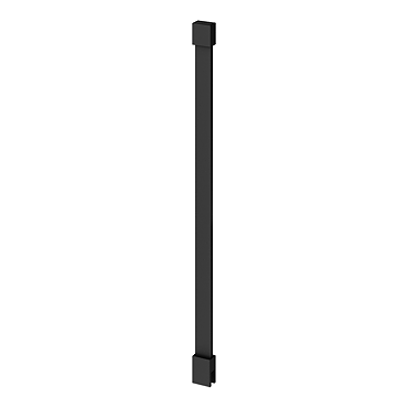 Arezzo 10mm Glass Wet Room Ceiling Support Arm Matt Black