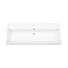 Arezzo 1000 Chrome Framed Washstand with Gloss White Open Shelf and Basin