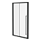 Arezzo 1000 x 1950 Soft Closing Sliding Shower Door - Matt Black