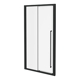 Arezzo 1000 x 1950 Soft Closing Sliding Shower Door - Matt Black