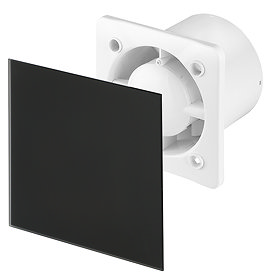 Arezzo 100mm Silent Extractor Fan - Humidistat - Matt Black