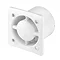 Arezzo 100mm Silent Extractor Fan - Pull Cord Switch - Chrome  Profile Large Image